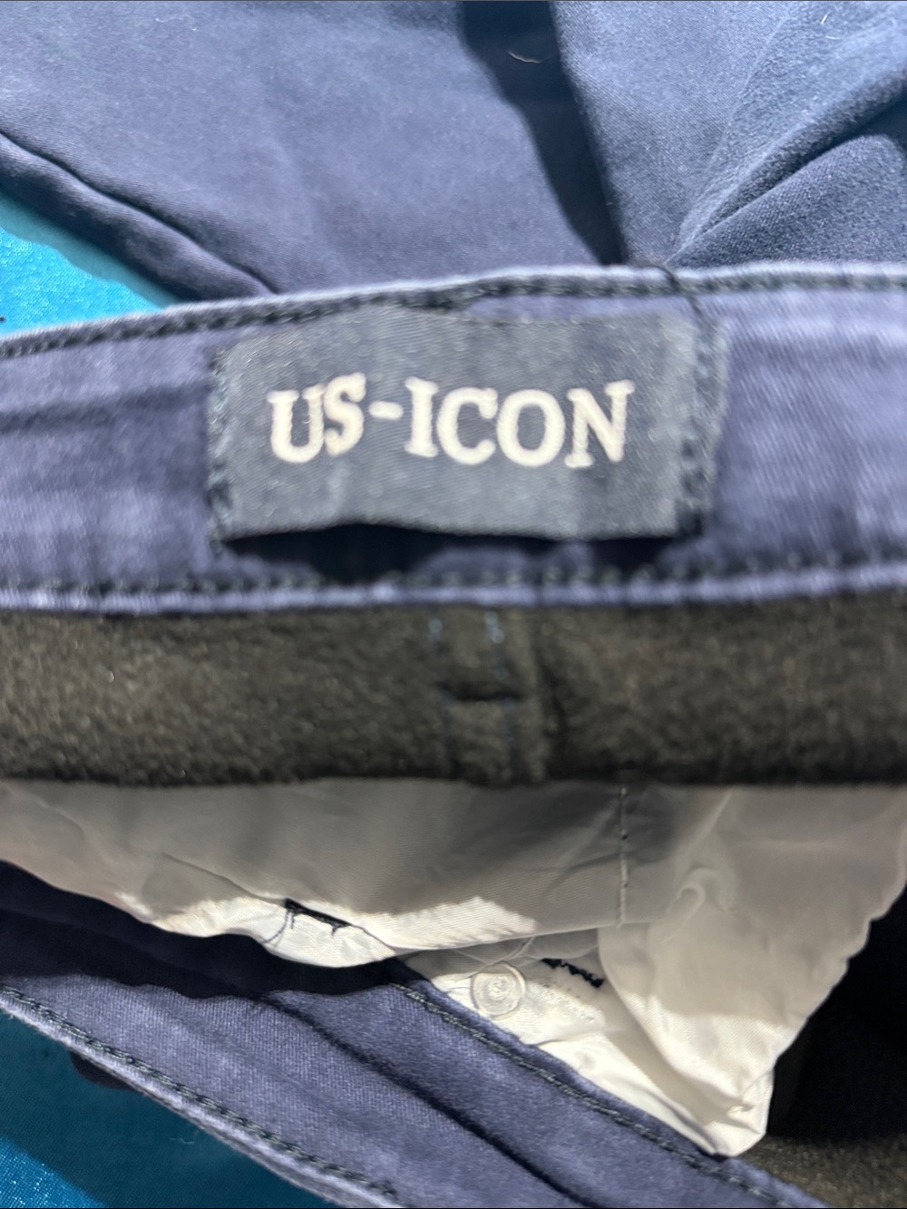ICON Men's Slim Straight Jeans in Navy Blue - Picture 3 of 5